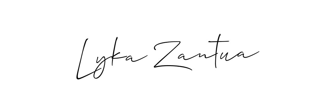Also we have Lyka Zantua name is the best signature style. Create professional handwritten signature collection using Allison_Script autograph style. Lyka Zantua signature style 2 images and pictures png