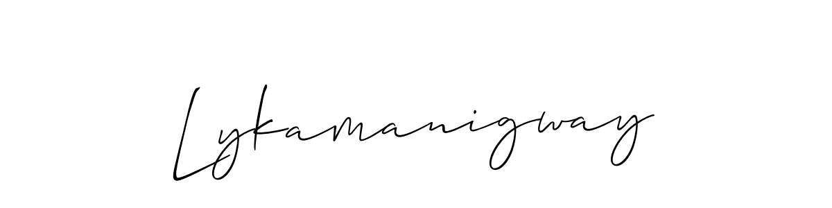 Also we have Lykamanigway name is the best signature style. Create professional handwritten signature collection using Allison_Script autograph style. Lykamanigway signature style 2 images and pictures png