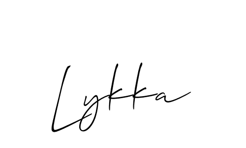 This is the best signature style for the Lykka name. Also you like these signature font (Allison_Script). Mix name signature. Lykka signature style 2 images and pictures png