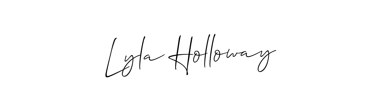 How to make Lyla Holloway signature? Allison_Script is a professional autograph style. Create handwritten signature for Lyla Holloway name. Lyla Holloway signature style 2 images and pictures png