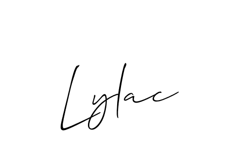 How to make Lylac name signature. Use Allison_Script style for creating short signs online. This is the latest handwritten sign. Lylac signature style 2 images and pictures png