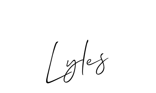 You should practise on your own different ways (Allison_Script) to write your name (Lyles) in signature. don't let someone else do it for you. Lyles signature style 2 images and pictures png
