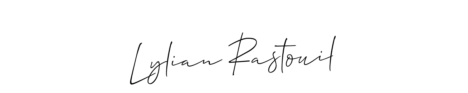 You can use this online signature creator to create a handwritten signature for the name Lylian Rastouil. This is the best online autograph maker. Lylian Rastouil signature style 2 images and pictures png