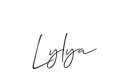 Make a beautiful signature design for name Lylya. Use this online signature maker to create a handwritten signature for free. Lylya signature style 2 images and pictures png