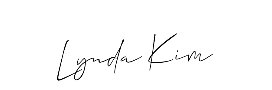 Design your own signature with our free online signature maker. With this signature software, you can create a handwritten (Allison_Script) signature for name Lynda Kim. Lynda Kim signature style 2 images and pictures png