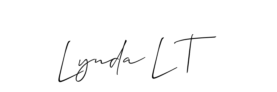 Design your own signature with our free online signature maker. With this signature software, you can create a handwritten (Allison_Script) signature for name Lynda L T. Lynda L T signature style 2 images and pictures png