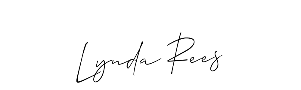 Make a beautiful signature design for name Lynda Rees. Use this online signature maker to create a handwritten signature for free. Lynda Rees signature style 2 images and pictures png