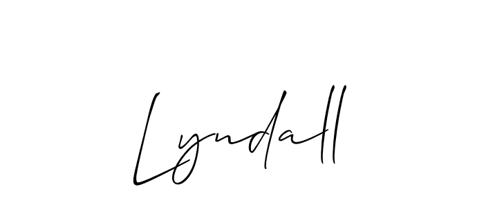 Lyndall stylish signature style. Best Handwritten Sign (Allison_Script) for my name. Handwritten Signature Collection Ideas for my name Lyndall. Lyndall signature style 2 images and pictures png