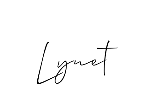 if you are searching for the best signature style for your name Lynet. so please give up your signature search. here we have designed multiple signature styles  using Allison_Script. Lynet signature style 2 images and pictures png