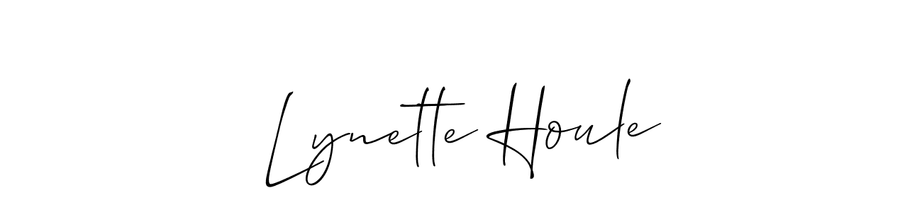 Also we have Lynette Houle name is the best signature style. Create professional handwritten signature collection using Allison_Script autograph style. Lynette Houle signature style 2 images and pictures png