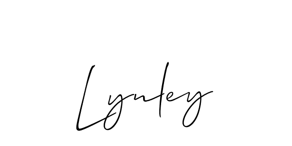 Create a beautiful signature design for name Lynley. With this signature (Allison_Script) fonts, you can make a handwritten signature for free. Lynley signature style 2 images and pictures png