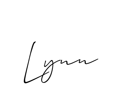 Create a beautiful signature design for name Lynn. With this signature (Allison_Script) fonts, you can make a handwritten signature for free. Lynn signature style 2 images and pictures png