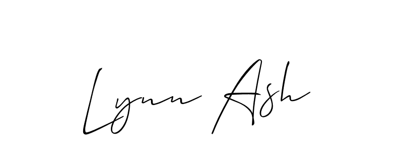 Allison_Script is a professional signature style that is perfect for those who want to add a touch of class to their signature. It is also a great choice for those who want to make their signature more unique. Get Lynn Ash name to fancy signature for free. Lynn Ash signature style 2 images and pictures png