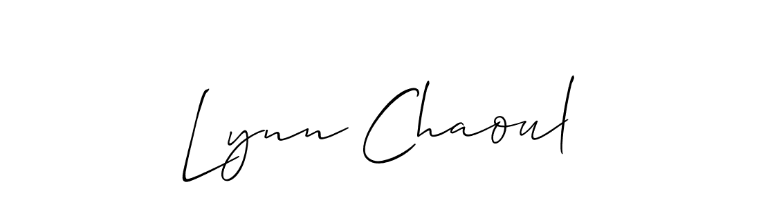 Design your own signature with our free online signature maker. With this signature software, you can create a handwritten (Allison_Script) signature for name Lynn Chaoul. Lynn Chaoul signature style 2 images and pictures png