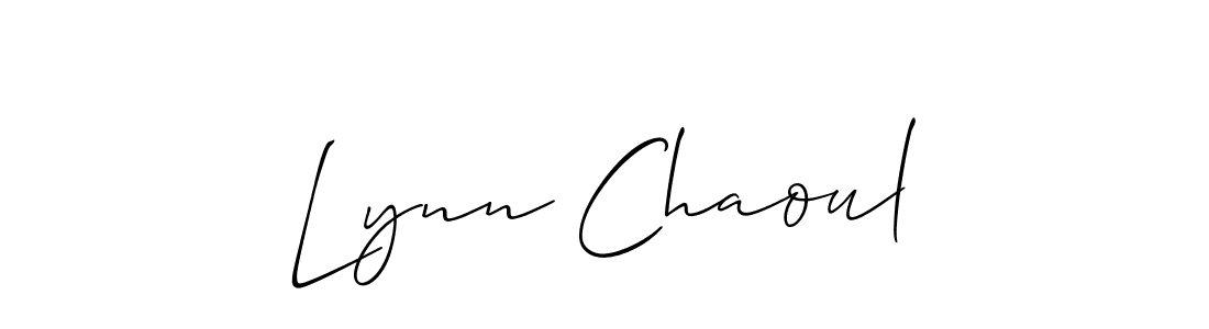 Lynn Chaoul stylish signature style. Best Handwritten Sign (Allison_Script) for my name. Handwritten Signature Collection Ideas for my name Lynn Chaoul. Lynn Chaoul signature style 2 images and pictures png