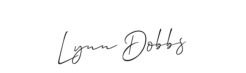 The best way (Allison_Script) to make a short signature is to pick only two or three words in your name. The name Lynn Dobbs include a total of six letters. For converting this name. Lynn Dobbs signature style 2 images and pictures png
