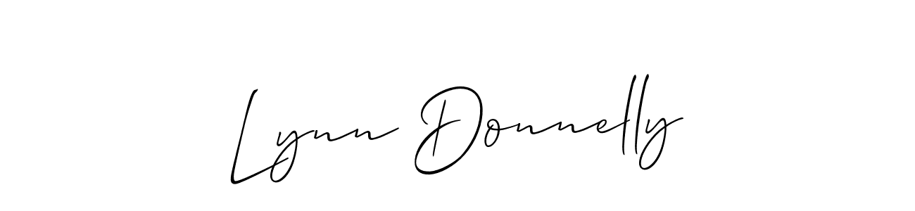 How to make Lynn Donnelly name signature. Use Allison_Script style for creating short signs online. This is the latest handwritten sign. Lynn Donnelly signature style 2 images and pictures png