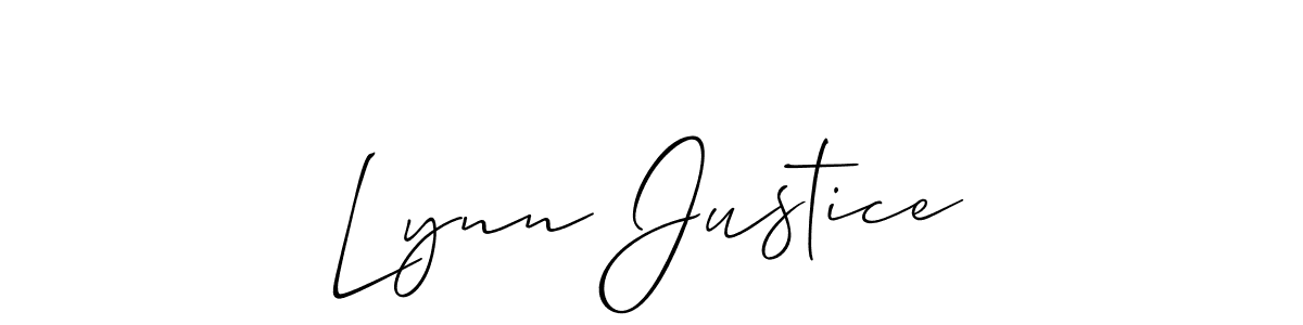 Create a beautiful signature design for name Lynn Justice. With this signature (Allison_Script) fonts, you can make a handwritten signature for free. Lynn Justice signature style 2 images and pictures png