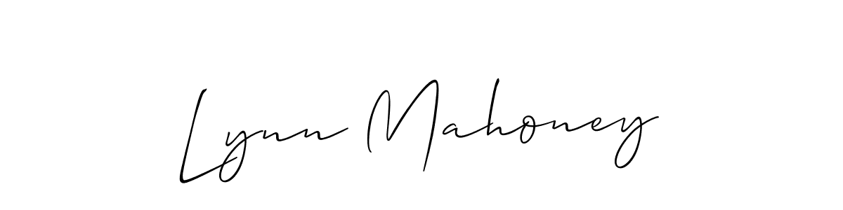 The best way (Allison_Script) to make a short signature is to pick only two or three words in your name. The name Lynn Mahoney include a total of six letters. For converting this name. Lynn Mahoney signature style 2 images and pictures png