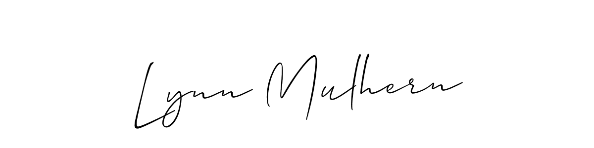 How to make Lynn Mulhern signature? Allison_Script is a professional autograph style. Create handwritten signature for Lynn Mulhern name. Lynn Mulhern signature style 2 images and pictures png
