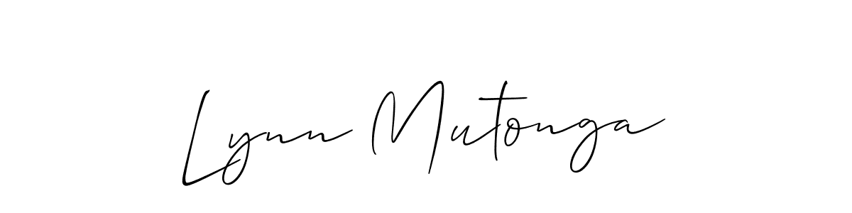 The best way (Allison_Script) to make a short signature is to pick only two or three words in your name. The name Lynn Mutonga include a total of six letters. For converting this name. Lynn Mutonga signature style 2 images and pictures png