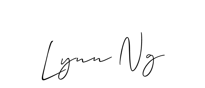 Best and Professional Signature Style for Lynn Ng. Allison_Script Best Signature Style Collection. Lynn Ng signature style 2 images and pictures png
