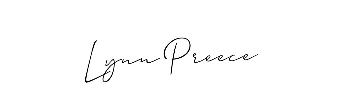 if you are searching for the best signature style for your name Lynn Preece. so please give up your signature search. here we have designed multiple signature styles  using Allison_Script. Lynn Preece signature style 2 images and pictures png