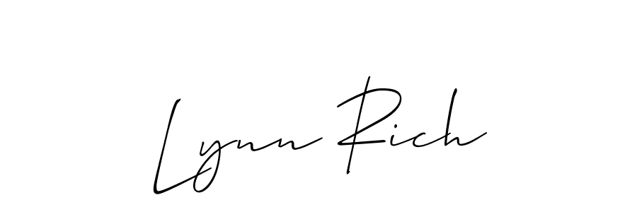 if you are searching for the best signature style for your name Lynn Rich. so please give up your signature search. here we have designed multiple signature styles  using Allison_Script. Lynn Rich signature style 2 images and pictures png