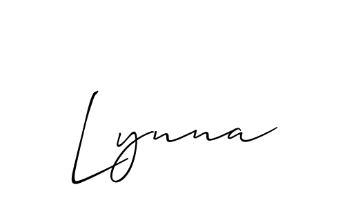 Lynna stylish signature style. Best Handwritten Sign (Allison_Script) for my name. Handwritten Signature Collection Ideas for my name Lynna. Lynna signature style 2 images and pictures png