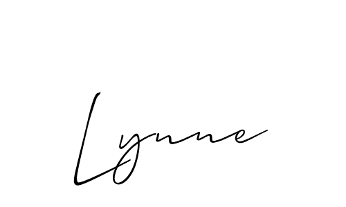 Design your own signature with our free online signature maker. With this signature software, you can create a handwritten (Allison_Script) signature for name Lynne. Lynne signature style 2 images and pictures png