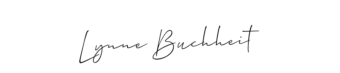 How to make Lynne Buchheit name signature. Use Allison_Script style for creating short signs online. This is the latest handwritten sign. Lynne Buchheit signature style 2 images and pictures png