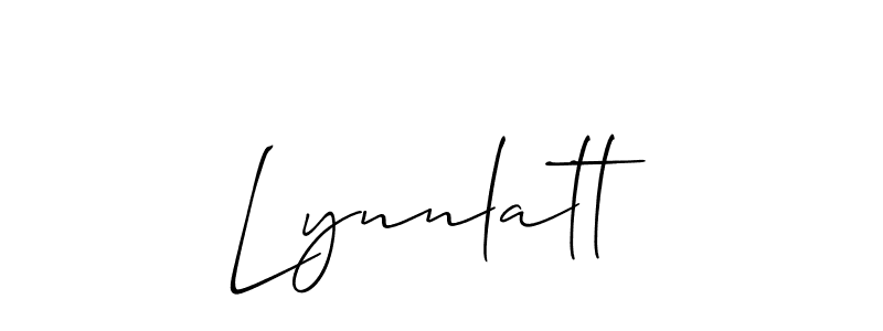 Lynnlatt stylish signature style. Best Handwritten Sign (Allison_Script) for my name. Handwritten Signature Collection Ideas for my name Lynnlatt. Lynnlatt signature style 2 images and pictures png