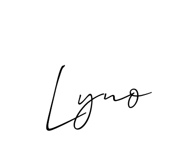 How to Draw Lyno signature style? Allison_Script is a latest design signature styles for name Lyno. Lyno signature style 2 images and pictures png