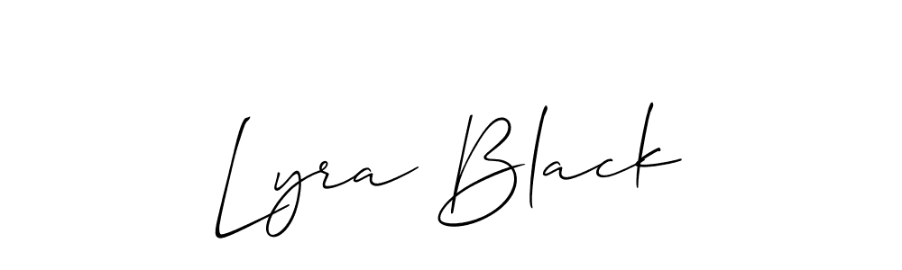 How to Draw Lyra Black signature style? Allison_Script is a latest design signature styles for name Lyra Black. Lyra Black signature style 2 images and pictures png