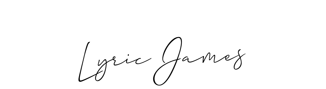 Allison_Script is a professional signature style that is perfect for those who want to add a touch of class to their signature. It is also a great choice for those who want to make their signature more unique. Get Lyric James name to fancy signature for free. Lyric James signature style 2 images and pictures png