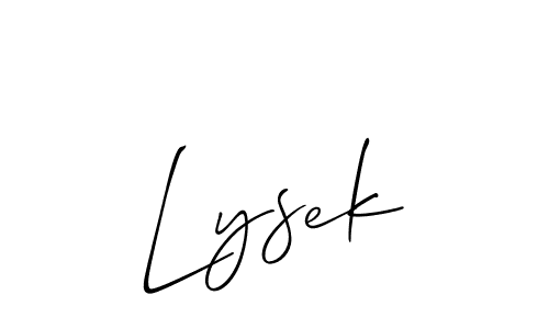 Make a short Lysek signature style. Manage your documents anywhere anytime using Allison_Script. Create and add eSignatures, submit forms, share and send files easily. Lysek signature style 2 images and pictures png