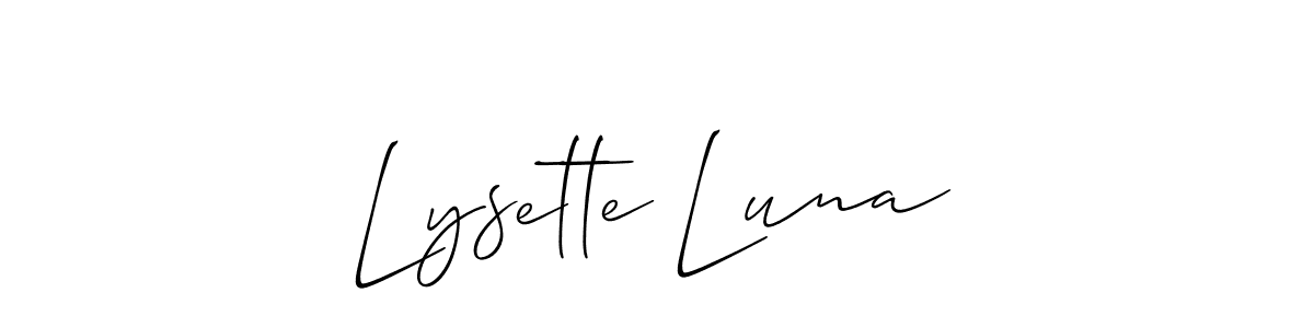 Make a beautiful signature design for name Lysette Luna. Use this online signature maker to create a handwritten signature for free. Lysette Luna signature style 2 images and pictures png