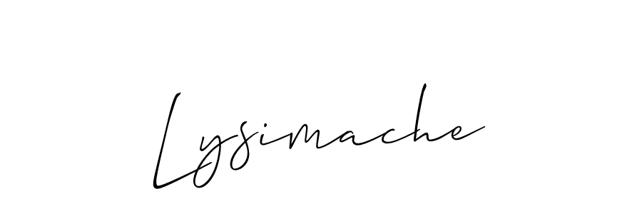 How to Draw Lysimache signature style? Allison_Script is a latest design signature styles for name Lysimache. Lysimache signature style 2 images and pictures png