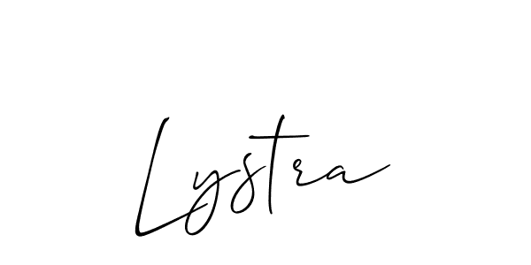 Best and Professional Signature Style for Lystra. Allison_Script Best Signature Style Collection. Lystra signature style 2 images and pictures png