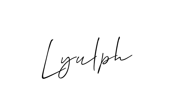 Once you've used our free online signature maker to create your best signature Allison_Script style, it's time to enjoy all of the benefits that Lyulph name signing documents. Lyulph signature style 2 images and pictures png