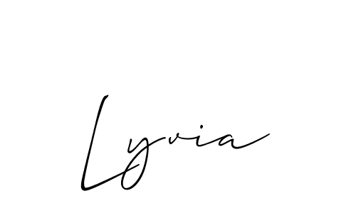You should practise on your own different ways (Allison_Script) to write your name (Lyvia) in signature. don't let someone else do it for you. Lyvia signature style 2 images and pictures png