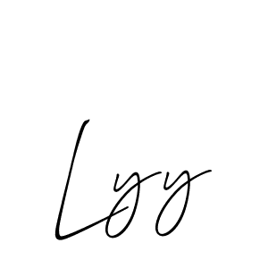 Best and Professional Signature Style for Lyy. Allison_Script Best Signature Style Collection. Lyy signature style 2 images and pictures png