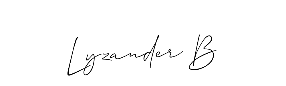 See photos of Lyzander B official signature by Spectra . Check more albums & portfolios. Read reviews & check more about Allison_Script font. Lyzander B signature style 2 images and pictures png