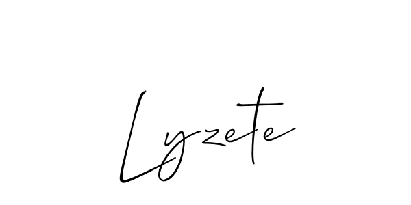 Once you've used our free online signature maker to create your best signature Allison_Script style, it's time to enjoy all of the benefits that Lyzete name signing documents. Lyzete signature style 2 images and pictures png