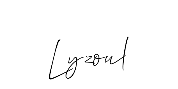 Design your own signature with our free online signature maker. With this signature software, you can create a handwritten (Allison_Script) signature for name Lyzoul. Lyzoul signature style 2 images and pictures png