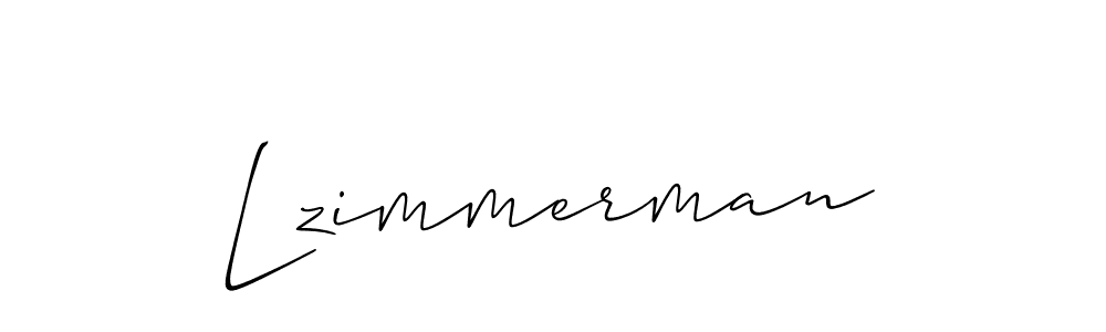 The best way (Allison_Script) to make a short signature is to pick only two or three words in your name. The name Lzimmerman include a total of six letters. For converting this name. Lzimmerman signature style 2 images and pictures png