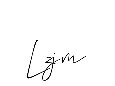 Make a beautiful signature design for name Lzjm. With this signature (Allison_Script) style, you can create a handwritten signature for free. Lzjm signature style 2 images and pictures png