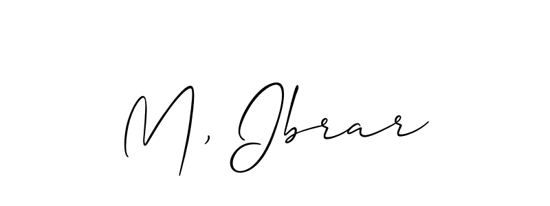 It looks lik you need a new signature style for name M, Ibrar. Design unique handwritten (Allison_Script) signature with our free signature maker in just a few clicks. M, Ibrar signature style 2 images and pictures png