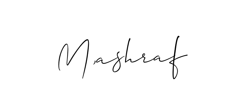 You can use this online signature creator to create a handwritten signature for the name M,ashraf. This is the best online autograph maker. M,ashraf signature style 2 images and pictures png