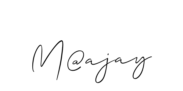 M@ajay stylish signature style. Best Handwritten Sign (Allison_Script) for my name. Handwritten Signature Collection Ideas for my name M@ajay. M@ajay signature style 2 images and pictures png